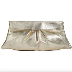 Lauren Merkin soft Gold Clutch